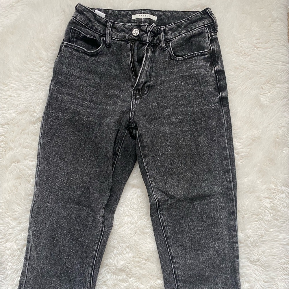 pacsun black grey jeans
